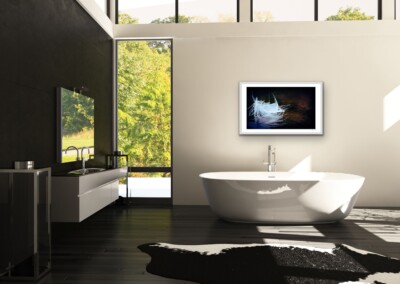 Mock-ups are a non-functional design, usually in the form of a digital image, to give customers an idea of what the final product will look like in a live setting. It is a realistic visual representation of a product, in this case a wall hanging or home decor.