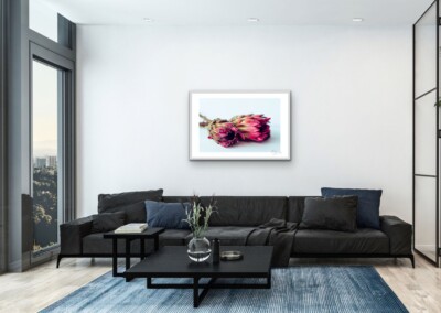 Mock-ups are a non-functional design, usually in the form of a digital image, to give customers an idea of what the final product will look like in a live setting. It is a realistic visual representation of a product, in this case a wall hanging or home decor.