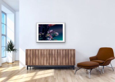 Mockups are a non-functional design, usually in the form of a digital image, to give customers an idea of what the final product will look like in a live setting. It is a realistic visual representation of a product , in this case a wall hanging or home decor.